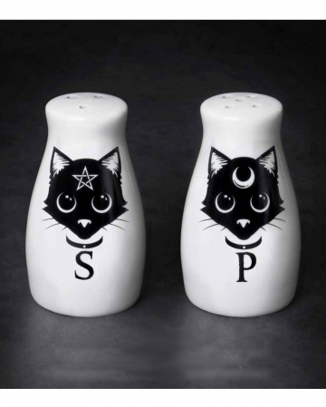 Magical Wicca Cats Salt & Pepper Shaker Set 