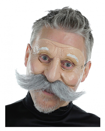 Grandpa Half Mask With Beard 