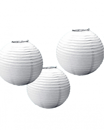 Paper Lantern Set 3 Pcs. White 