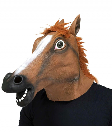 Pferde Maske Braun 