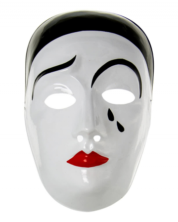 Pierrot Maske PVC 