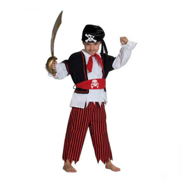 Pirate Child Costume Three-Piece XL German child size 140