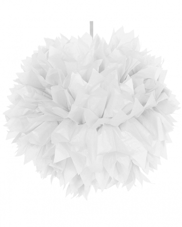 Weißer Pompom 30cm 