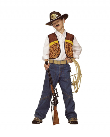 Cowboy Child Vest | Boy's western ranger waistcoat | - Karneval Universe