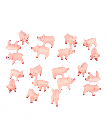 Rosa Glücksschweine 100 Stück 2 x 1 cm 