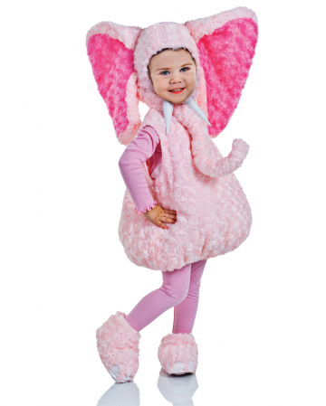 Pink Plush Elephant Toddler Costume M