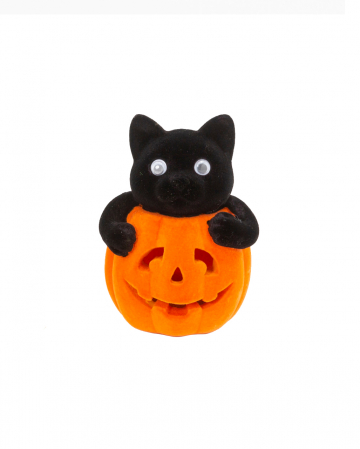 Katze im Halloween Pumpkin Orange 11 cm 