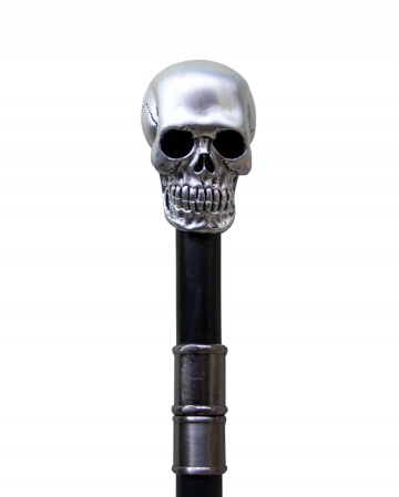 Gehstock mit silbernem Griff | Edelmann Kostüm Zubehör | Karneval Universe