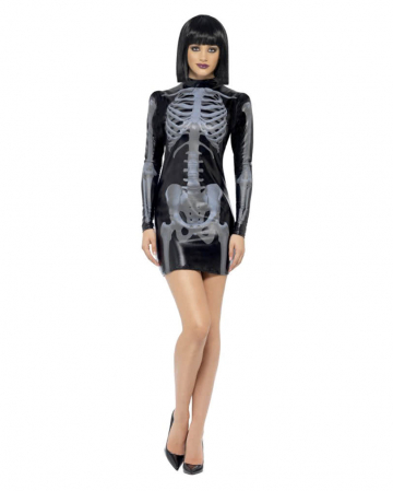 Skelett Kostüm für Damen 
