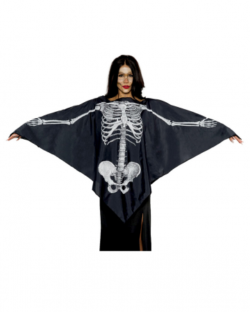 Skeleton Costume Poncho 