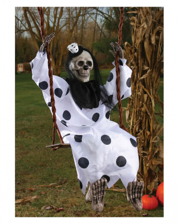 Skeleton Clown on the swing 