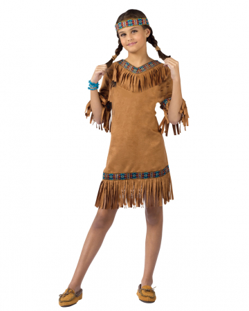 Kleine Indianerin Mädchenkostüm 
