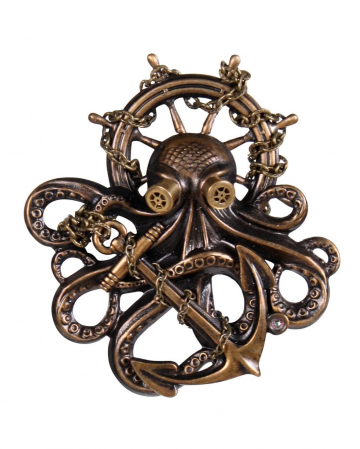 Steampunk Octopus brooch 