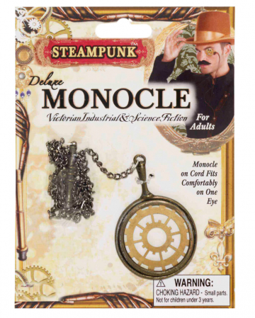 Steampunk Monokel Gold 