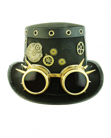 Steampunk Hut mit Fliegerbrille 