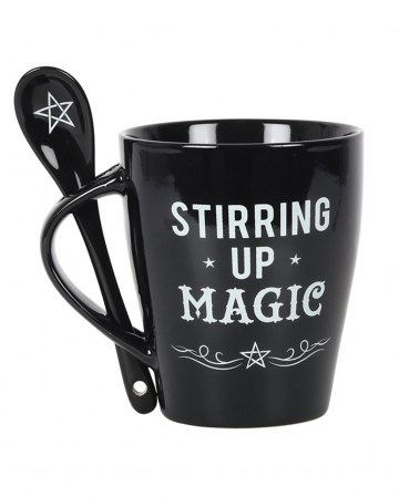 Stirring Up Magic Cup With Spoon 