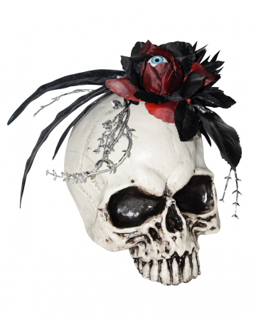 Totenkopf mit Blume & Augapfel 