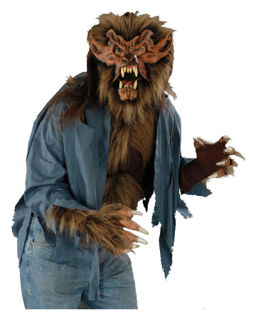 Werewolf Shirt Brown for Halloween | - Karneval Universe