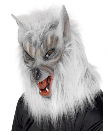 Werewolf Mask silver gray 