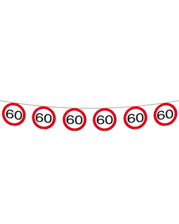 Wimpelkette traffic sign 60 