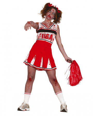 Zombie Cheerleader Damenkostüm 