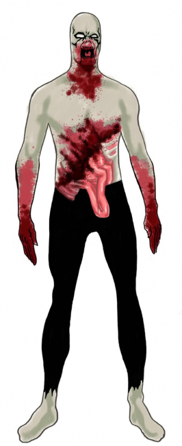 Zombie Skin Suit M
