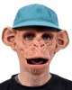 Schimpansen Maske mit Baseball Mütze 