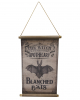 Blanched Bats Vintage Halloween Canvas Decoration 66cm 