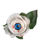 Bloody White Rose With Blue Eye 42cm 