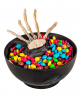 Creepy Candy Bowl With Moving Skeleton Hand 