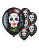 Dia De Los Muertos Balloons 6 Pcs 