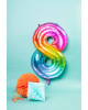 Foil Balloon Number 8 Rainbow 