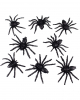 Glitter Spiders Black-orange 8 Pcs. 