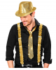 Goldene Pailletten Hosenträger 