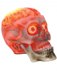 Halloween Totenschädel mit blutigem LED Gehirn 19cm 