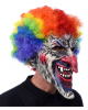 Horror Clown Maske mit Rainbow Afro 