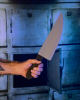Large Horror Butcher Knife 43cm 