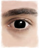 Schwarze Mini-Sclera Kontaktlinsen 