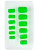 Airbrush Fingernägel Neon Grün 