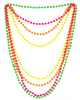 4 Perlenketten in Neonfarben 