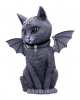 Occult Cat Figurine With Bat Wings 24cm 