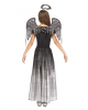 Schwarz-Silbernes Engel Kostüm für Kinder 