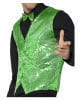 Sequin Vest For Men Green 