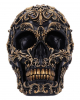 Renaissance Black & Gold Skull 19cm 