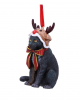 Reindeer Cat Christmas Bauble 9cm 
