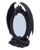 Scaled Reflection Table Mirror With Dragon 29cm 