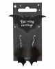 Black Bat Wing Earrings 
