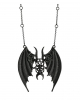 Schwarze Maleficent Gothic Halskette 