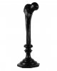 Schwarzer Oberschenkelknochen Kerzenleuchter 34cm 