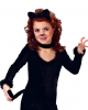 Schwarzes Katzenkostüm für Mädchen M